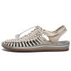 Hhhchpm Men's Wrap Toes Breathable Flat Sandals, Outdoor Beach Slip On Casual Woven Sandals (Beige,12) view 1