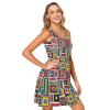 ALAZA Geometric Stylish Women Summer Dresses Casual Sleeveless Sundress with Pockets Tank Dress M Multicoloured view 4