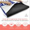 Futuregrace Yoga Towel with Corner Pockets Anchor Rope and Steering Wheel Blue Sweat Absorbent Lightweight Soft Yoga Blanket 26"x70" Hot Yoga Towels for Gym Fitness Workout view 3