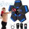 LOLBOX 2025 Music Boxing Machine for Adults and Kids, Smart Bluetooth Boxing Training Equipment with Gloves Wall Mounted, Workout Punching Machine for Home,Office and Gym view 1