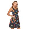 ALAZA Planet Galaxy Space Solar System Theme Women Summer Dresses Casual Sleeveless Sundress with Pockets Tank Dress M Multicoloured view 2