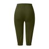 Womens Cargo Capris Summer Casual Drawstring High Waisted Hiking Pants Lightweight Capri Pants with Pockets Loose Fit Casual Capri Pants Dressy Ladies Baggy Cargo Pants view 4