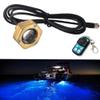 JXOFROAD IP68 Underwater 1/2" NPT Boat Drain Plug Light with APP&RF Control, 120 Beam Angle,40W,4000LM, Anti-corrosion & Smart Cooling System Marine Boat Led Light for Boat Pool Yacht FishingBlue view 1