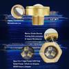 JXOFROAD IP68 Underwater 1/2" NPT Boat Drain Plug Light with APP&RF Control, 120 Beam Angle,40W,4000LM, Anti-corrosion & Smart Cooling System Marine Boat Led Light for Boat Pool Yacht FishingBlue view 4