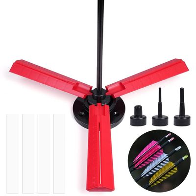 LUMINFLY DIY Archery Arrow Fletching Jig with Scales, Clamp Tool for Personalized Feathers Vanes Creation, Special Scale Stick Gift Tool for Archery Enthusiasts