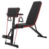 clinmday Adjustable Weight Benches Multi-Function Workout Benches for Home Gym, Workout Benches, Foldable Incline Decline Flat Exercise Benches for Full Body Strength Training Load 600LBS Red Black view 1