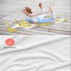 Futuregrace Yoga Towel with Corner Pockets Yellow Willow Leaves Plant Leaf Sweat Absorbent Lightweight Soft Yoga Blanket 26"x70" Hot Yoga Towels for Gym Fitness Workout view 4