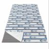 Futuregrace Yoga Towel with Corner Pockets Nautical Anchor Anchor Stripes Blue Sweat Absorbent Lightweight Soft Yoga Blanket 26"x74" Hot Yoga Towels for Gym Fitness Workout view 1