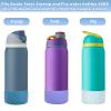 2Pcs Silicone Boot Base Sleeve for Owala Water Bottle FreeSip Twist and Flip Protective Silicone Bottom Bumper for Owala Flask Water Bottle Accessories BPA Free view 2