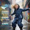Kids Rain Gear Boys Girls Suit Waterproof Windproof Youth Rain Jacket and Pants Set Windbreak Raincoat for Golf Fishing Hiking Travel School view 2