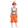 KAGAYD Kids Boys Oktoberfest Costum Embroidery Shirts Shorts Bavarian German Beer Festival Halloween Party Outfits (B-Orange, 12-14 Years) view 2