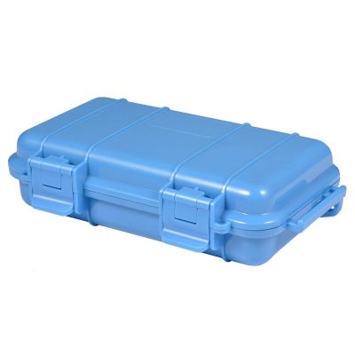 WGFOIP Dry Box, Shockproof Dry Storage Box with 2 UShape Buckle for Fishing Camping Hiking (Large), Blue, WGFOIP3s569z4ptg 02