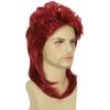 Daiaces Red Mullet Wig for Men 70s 80s Disco Wig Shoulder Length Layered Heat Resistant Synthetic Hair Cosplay Daily Party Halloween view 4