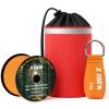 X XBEN Arborist Throw Line Kit with Slick Rope & 11 Throw Weight  150 Polyester Rope for Tree Cutting, Trimming, Camping, High Limb Throwing  Reflective Storage Bag, 200LB Tensile Strength view 1