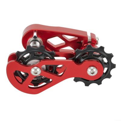 for FACULX Bike Chain Tensioner Use Aluminum Chain Tensioner and Kit Packages for 8 Speed up to 12 Speed Chain Chain Guide for Road Bike and (Red)
