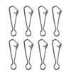 Cuoyuqie 100pcs Fishing Hooked Snap Swivel Clip Wire Leader Sinker Lure Connector 22lb-120lb (2# 18mm 100pcs) view 1