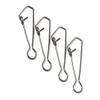 Cuoyuqie 100pcs Fishing Hooked Snap Swivel Clip Wire Leader Sinker Lure Connector 22lb-120lb (2# 18mm 100pcs) view 3