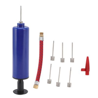 Ball Pump Kit - Portable Ball Pump with 6 Metal Needle, 1 Plastic Cone Nozzle and Hose for Soccer Basketball Football Volleyball Water Polo Rugby Exercise Sports Ball Balloon