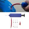 Ball Pump Kit - Portable Ball Pump with 6 Metal Needle, 1 Plastic Cone Nozzle and Hose for Soccer Basketball Football Volleyball Water Polo Rugby Exercise Sports Ball Balloon view 2