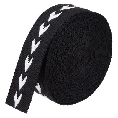 BENECREAT 5 Yards Polycotton Webbing, 1-1/2 inch Wide Flat Webbing with Arrow Pattern for Tote Bag Handles