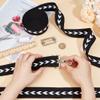BENECREAT 5 Yards Polycotton Webbing, 1-1/2 inch Wide Flat Webbing with Arrow Pattern for Tote Bag Handles view 3