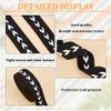 BENECREAT 5 Yards Polycotton Webbing, 1-1/2 inch Wide Flat Webbing with Arrow Pattern for Tote Bag Handles view 4