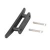 1pc Black Nylon Boat Cleat,Rope Cleat Kayak Boat Dock Cleats,2 Hole Open Anchor Base with Screws Accessory for Marine, Deck, Nautical Decor view 1