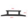 1pc Black Nylon Boat Cleat,Rope Cleat Kayak Boat Dock Cleats,2 Hole Open Anchor Base with Screws Accessory for Marine, Deck, Nautical Decor view 2