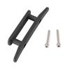 1pc Black Nylon Boat Cleat,Rope Cleat Kayak Boat Dock Cleats,2 Hole Open Anchor Base with Screws Accessory for Marine, Deck, Nautical Decor view 4