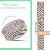 BENECREAT 5 Yards Polycotton Webbing, 1-1/2 inch Wide Olive Jacquard Ribbons, Flat Jacquard Webbing with Arrow Pattern for Tote Bag Handles, Fabric Tape view 2