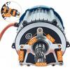 ZHOZHUT 500W-1800W Electric Tricycle Differential Motor 48V / 60V / 72V Brushless DC Motor with Permanent Magnet, 5 Holes 16 Teeth Motor for DIY Electric Tricycle, Golf Cart, Go-Kart,1800w72v,3200rpm view 2