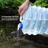Collapsibles Water Bucket,Water Storage Collapsibles Water Container Portable Travel Water Bucket for Outdoor Camping Hiking (L) view 2