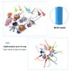 Xnferty 6PCS Golf Rings Golf Tee Hanger, 5.91IN Random Color Golf Tee Hanger Cartoon Plastic Anti Lost Golf Tee Rings with Strap Golf Tee Holder for Golf Practice for Golfer Colorful Golf(Blue + gray) view 4