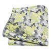 GUSLESON Mens Sage Green Tie for Wedding Silk Floral Necktie Pocket Square Cufflinks and Lapel Pin Brooch Set (6107-27) view 3