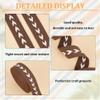 BENECREAT 5 Yards Polycotton Webbing, Coconut Brown Jacquard Webbing, 1-1/2 inch Wide Flat Webbing with Arrow Pattern for Webbing Bag Handles, Tote Bag Webbing, Fabric Tape view 4