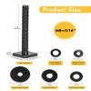 T Slot Bolts for Roof Rack Cross Bars, Platform, Cargo Basket, Stainless Square T Track Bolt Adapter to Secure Bike/Ski/Kayak Rack, Solar Panel, Awning, 4mm Thick view 2
