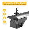 T Slot Bolts for Roof Rack Cross Bars, Platform, Cargo Basket, Stainless Square T Track Bolt Adapter to Secure Bike/Ski/Kayak Rack, Solar Panel, Awning, 4mm Thick view 3