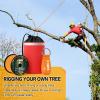 XBEN Arborist Throw Line Kit with 15oz Throw Weight, 150ft 3/19" Slick Rope & Reflective Storage Bag, Polyester Coated for Tree Trimming, Camping, Forestry Gear (4"x6" Orange Bag) view 2