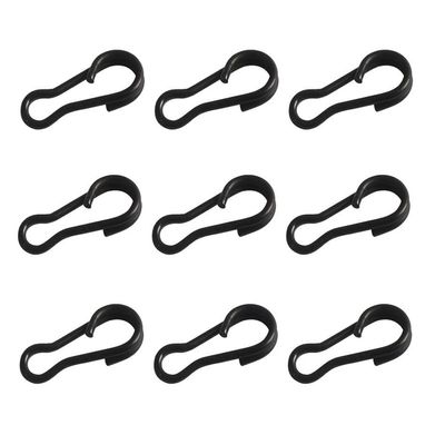 Cuoyuqie 100pcs 12mm Swivel Snap Clip Quick Link Change Bass Perch Panfish Fishing Flexi Ring Rig