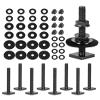 T Slot Bolts for Roof Rack Cross Bars, Platform, Cargo Basket, Stainless Square T Track Bolt Adapter to Secure Bike/Ski/Kayak Rack, Solar Panel, Awning, 4mm Thick view 1