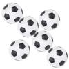 POCREATION Table Soccer Footballs Replacement Mini Black White Plastic Football for Desk Home Enthusiasts 4Pcs 6Pcs 32mm 1.26in (6PCS) view 2