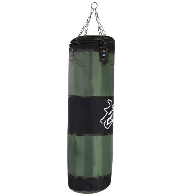 Punching Bag, Heavy Boxing Bag with Hook, Empty Kickboxing Bag for Training at Home or Gym Adults Kids(120cm-green)
