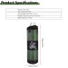 Punching Bag, Heavy Boxing Bag with Hook, Empty Kickboxing Bag for Training at Home or Gym Adults Kids(120cm-green) view 3