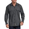 Dickies Flex Relaxed Fit Long Sleeve Work Shirt, Charcoal, XL view 1