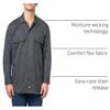 Dickies Flex Relaxed Fit Long Sleeve Work Shirt, Charcoal, XL view 4