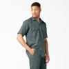 Dickies Short Sleeve Work Shirt, Lincoln Green, 2X view 3