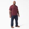 Dickies Cooling Short Sleeve Pocket T-Shirt, Burgundy Heather, L view 4