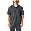 Dickies Flex Relaxed Fit Short Sleeve Work Shirt, Charcoal, M view 1