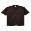 Dickies Short Sleeve Work Shirt, Dark Brown, S view 1