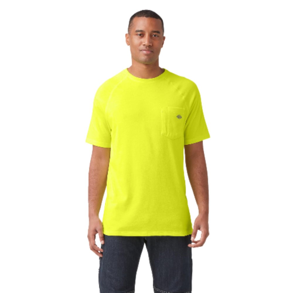 Dickies Cooling Short Sleeve Pocket T-Shirt, Bright Yellow, 3X